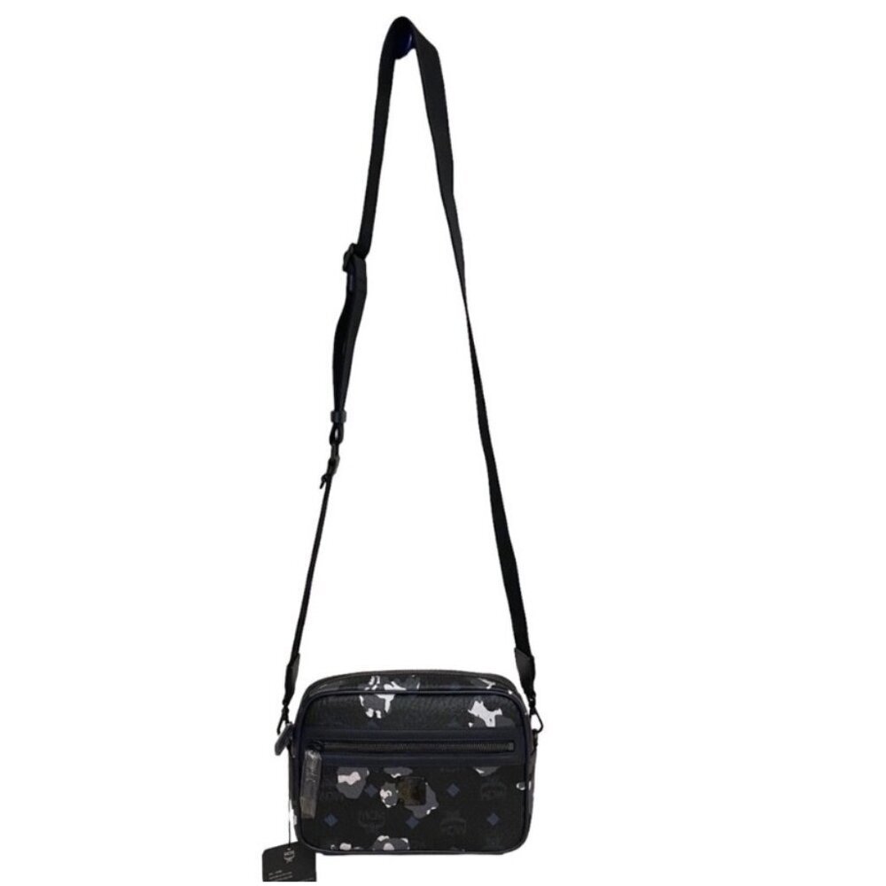 NEW MCM Small Aren Visetos Leather Crossbody Bag - Picture 3 of 12